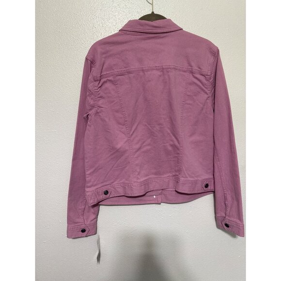 Relativity Denim Jacket NWT Pink Cotton Blend Womans Size XL - Picture 5 of 5